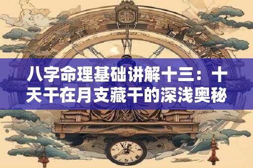 八字命理基础讲解十三:十天干在月支藏干的深浅奥秘 八字命理基础讲解十三:十天干在月支藏干的深浅奥秘
