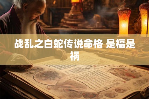 战乱之白蛇传说命格 是福是祸