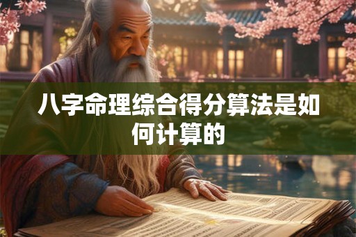 八字命理综合得分算法是如何计算的