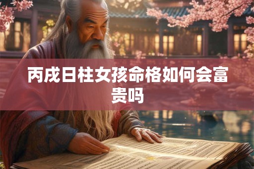 丙戌日柱女孩命格如何会富贵吗