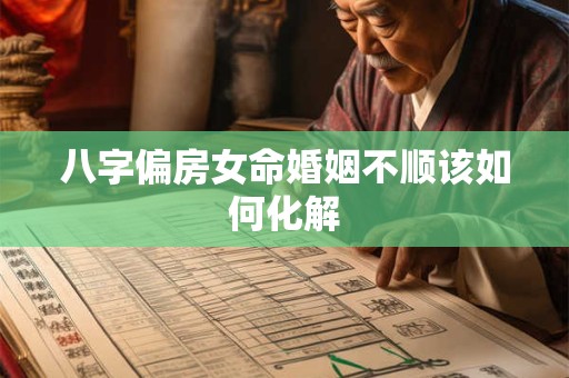 八字偏房女命婚姻不顺该如何化解