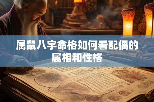 属鼠八字命格如何看配偶的属相和性格