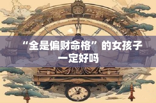 “全是偏财命格”的女孩子一定好吗