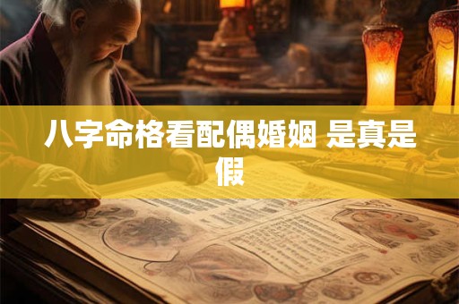 八字命格看配偶婚姻 是真是假