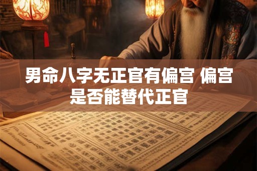 男命八字无正官有偏宫 偏宫是否能替代正官