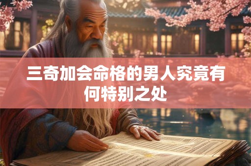 三奇加会命格的男人究竟有何特别之处