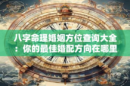 八字命理婚姻方位查询大全：你的最佳婚配方向在哪里