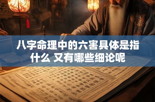 八字命理中的六害具体是指什么 又有哪些细论呢