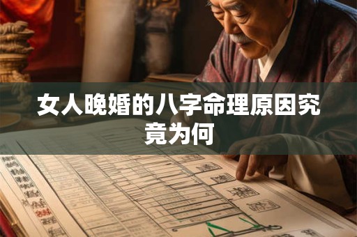 女人晚婚的八字命理原因究竟为何