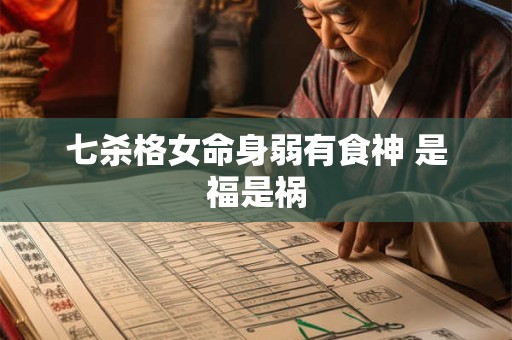 七杀格女命身弱有食神 是福是祸