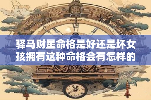 驿马财星命格是好还是坏女孩拥有这种命格会有怎样的命运