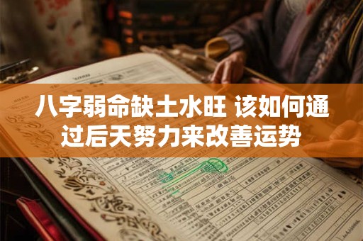 八字弱命缺土水旺 该如何通过后天努力来改善运势