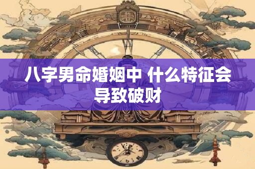 八字男命婚姻中 什么特征会导致破财