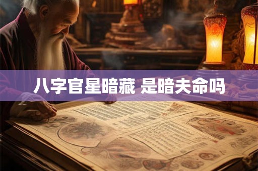八字官星暗藏 是暗夫命吗