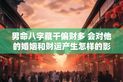 男命八字藏干偏财多 会对他的婚姻和财运产生怎样的影响呢