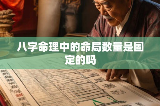 八字命理中的命局数量是固定的吗