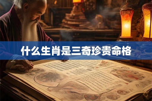 什么生肖是三奇珍贵命格
