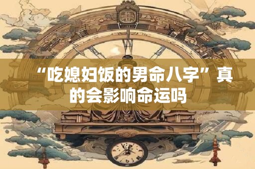 “吃媳妇饭的男命八字”真的会影响命运吗