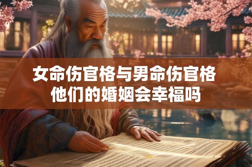 女命伤官格与男命伤官格 他们的婚姻会幸福吗