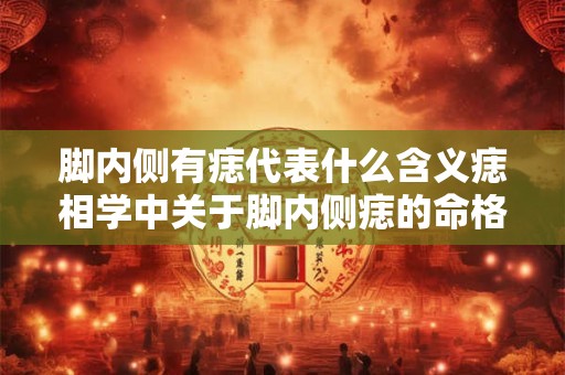 脚内侧有痣代表什么含义痣相学中关于脚内侧痣的命格解读