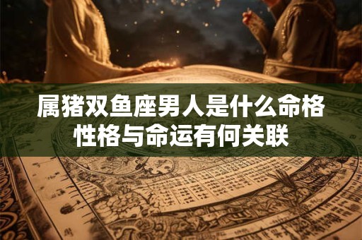 属猪双鱼座男人是什么命格性格与命运有何关联