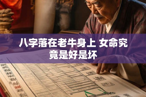 八字落在老牛身上 女命究竟是好是坏