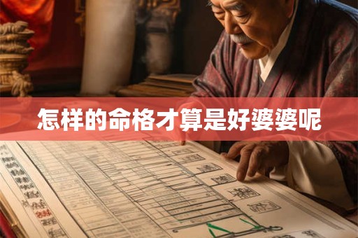 怎样的命格才算是好婆婆呢