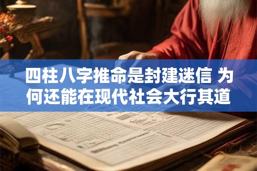 四柱八字推命是封建迷信 为何还能在现代社会大行其道