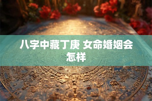 八字中藏丁庚 女命婚姻会怎样