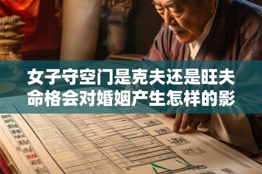 女子守空门是克夫还是旺夫命格会对婚姻产生怎样的影响