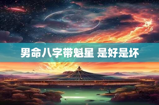 男命八字带魁星 是好是坏