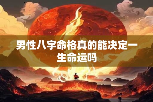 男性八字命格真的能决定一生命运吗