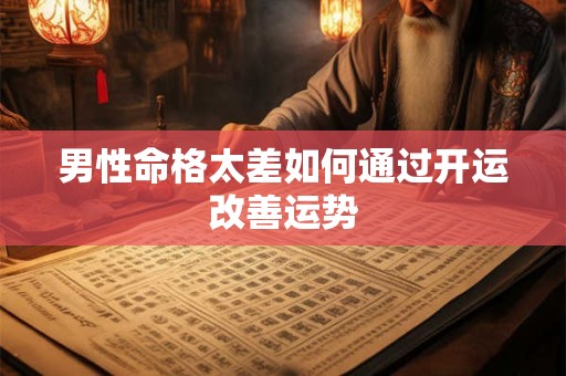 男性命格太差如何通过开运改善运势