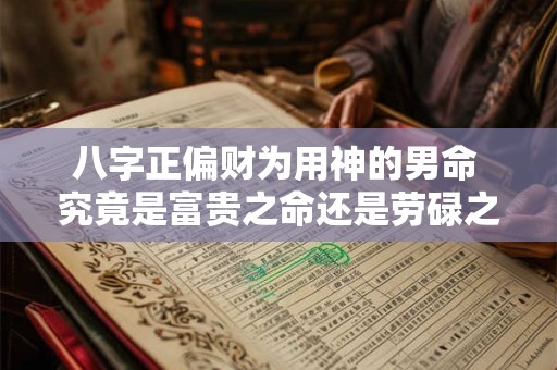 八字正偏财为用神的男命 究竟是富贵之命还是劳碌之命