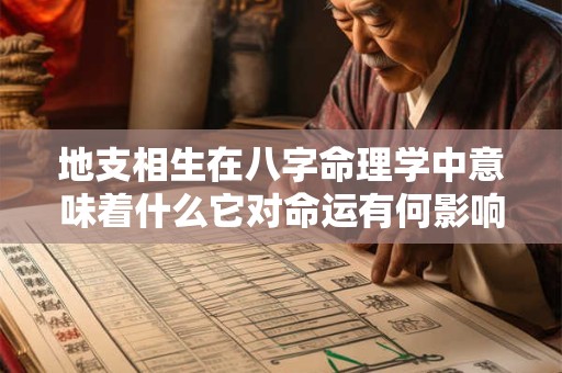 地支相生在八字命理学中意味着什么它对命运有何影响