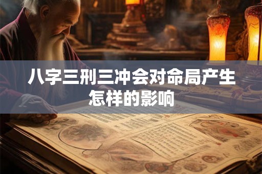 八字三刑三冲会对命局产生怎样的影响