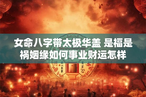 女命八字带太极华盖 是福是祸姻缘如何事业财运怎样 女命八字带太极华盖 是福是祸姻缘如何事业财运怎样