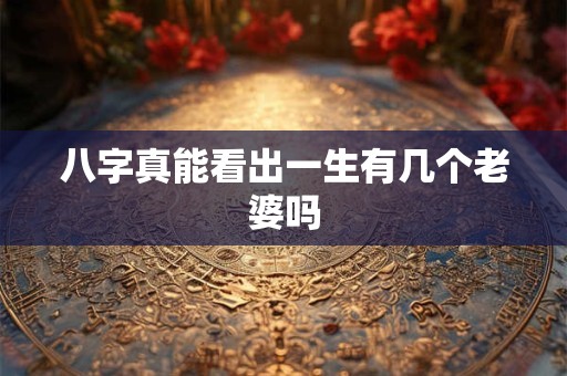 八字真能看出一生有几个老婆吗 八字真能看出一生有几个老婆吗
