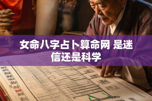 女命八字占卜算命网 是迷信还是科学
