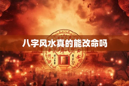 八字风水真的能改命吗 八字风水真的能改命吗