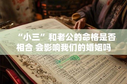 “小三”和老公的命格是否相合 会影响我们的婚姻吗