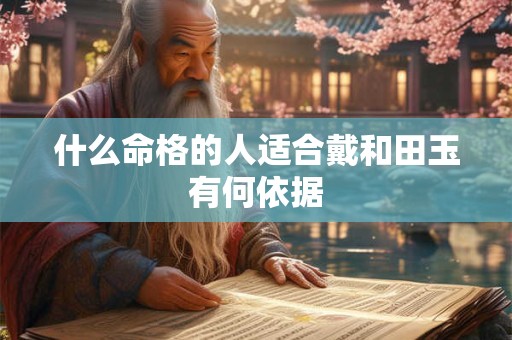 什么命格的人适合戴和田玉有何依据