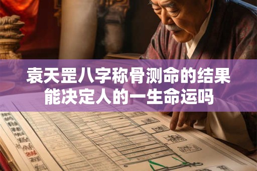 袁天罡八字称骨测命的结果能决定人的一生命运吗