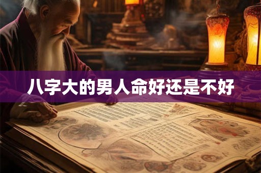 八字大的男人命好还是不好