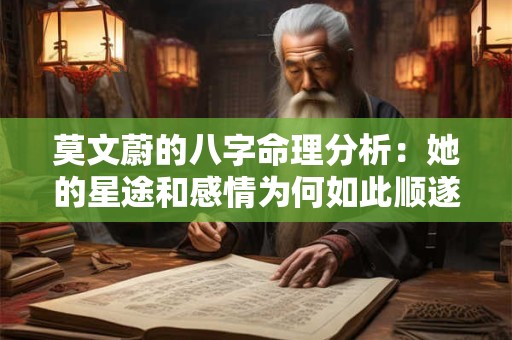 莫文蔚的八字命理分析：她的星途和感情为何如此顺遂