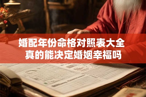 婚配年份命格对照表大全 真的能决定婚姻幸福吗
