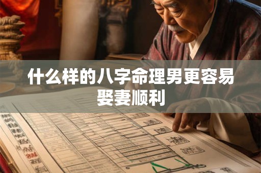 什么样的八字命理男更容易娶妻顺利