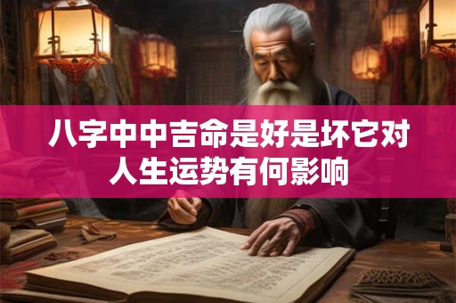 八字中中吉命是好是坏它对人生运势有何影响