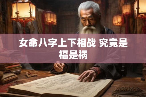 女命八字上下相战 究竟是福是祸