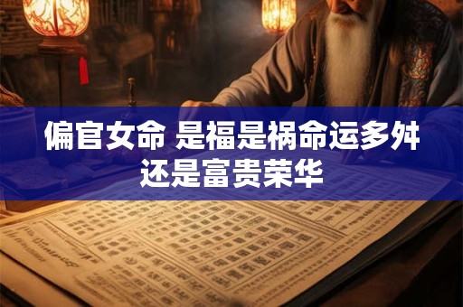 偏官女命 是福是祸命运多舛还是富贵荣华